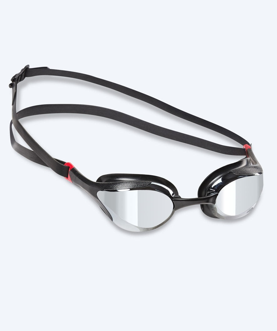 Watery Elite swim goggles - Murphy Mirror - Black/silver