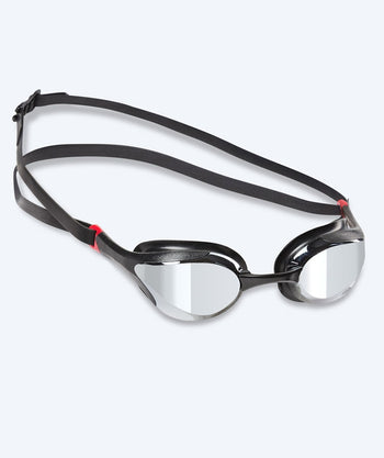 Watery Elite swim goggles - Murphy Mirror - Black/silver