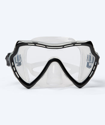 Watery diving mask for adults (from 15 years) - Nebula - Black