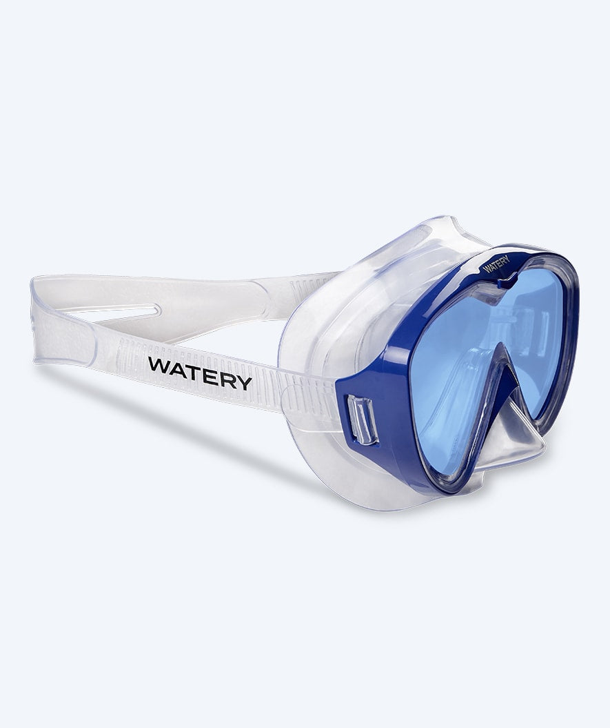 Watery diving mask for junior (8-15) - Nerina - Blue/blue