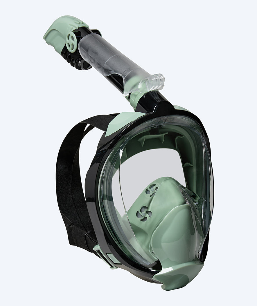Watery full face diving mask for adults - Ocean Pro - Dark green