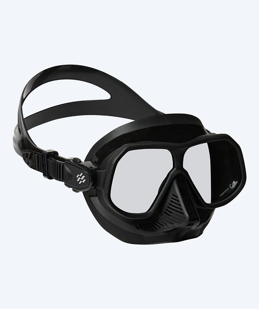 Watery diving mask for adults (from 15 years) - Oceana - Black
