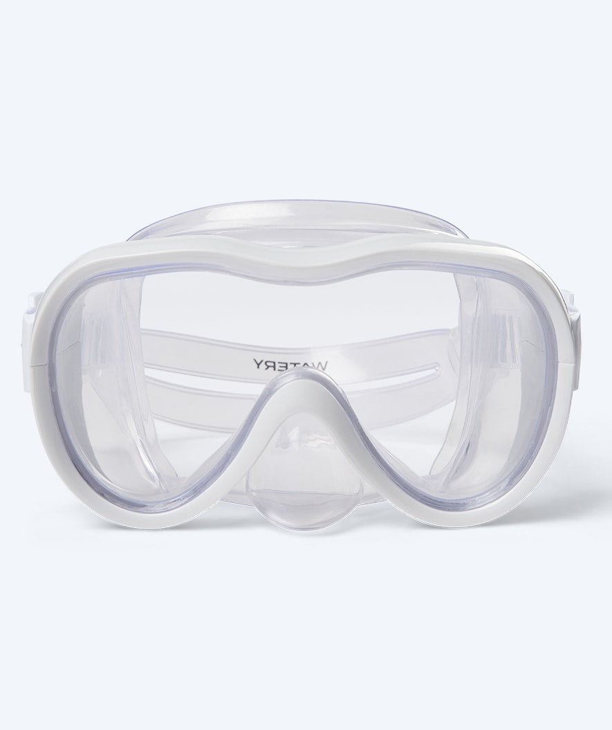 Watery diving mask for junior (8-15) - Odine - White