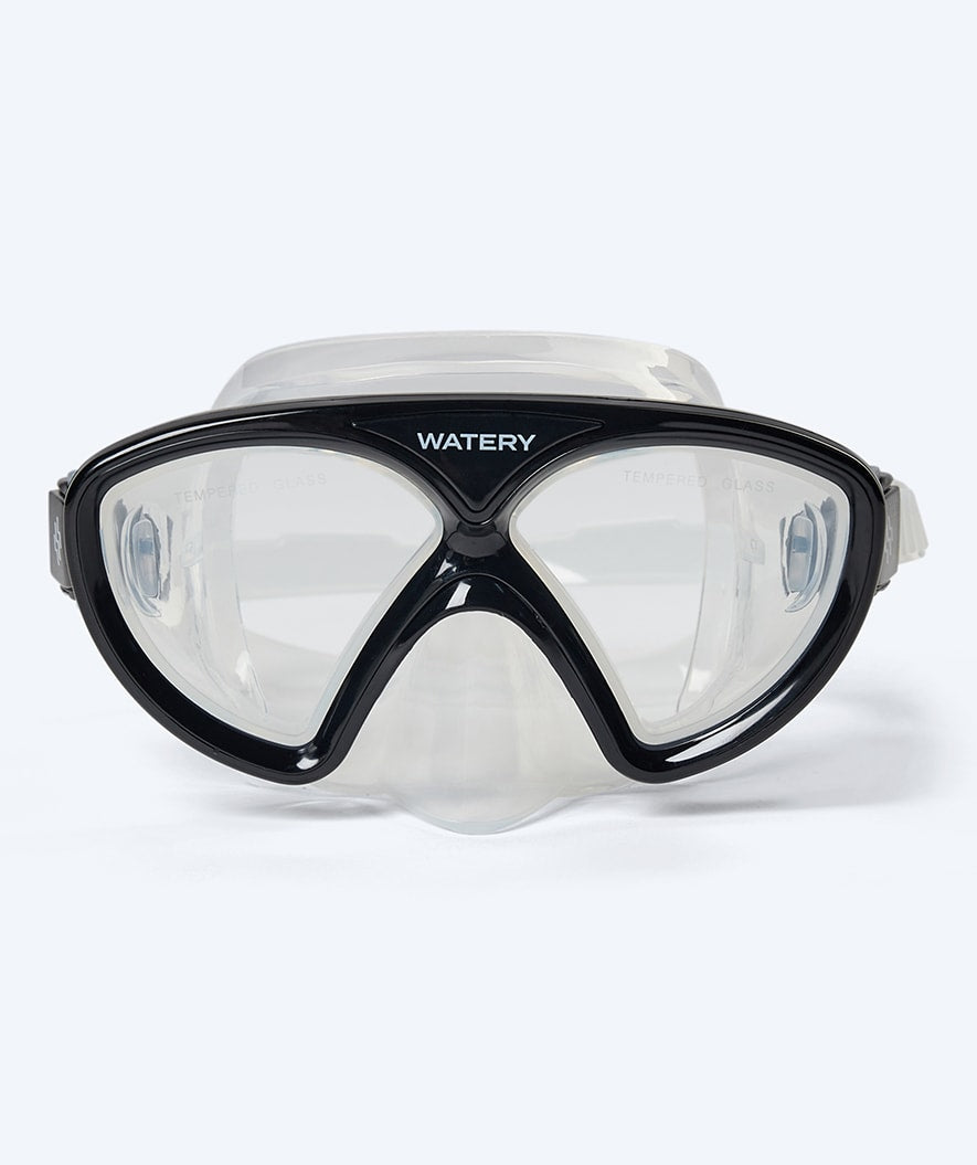 Watery diving mask for junior (8-15) - Ohio - Black