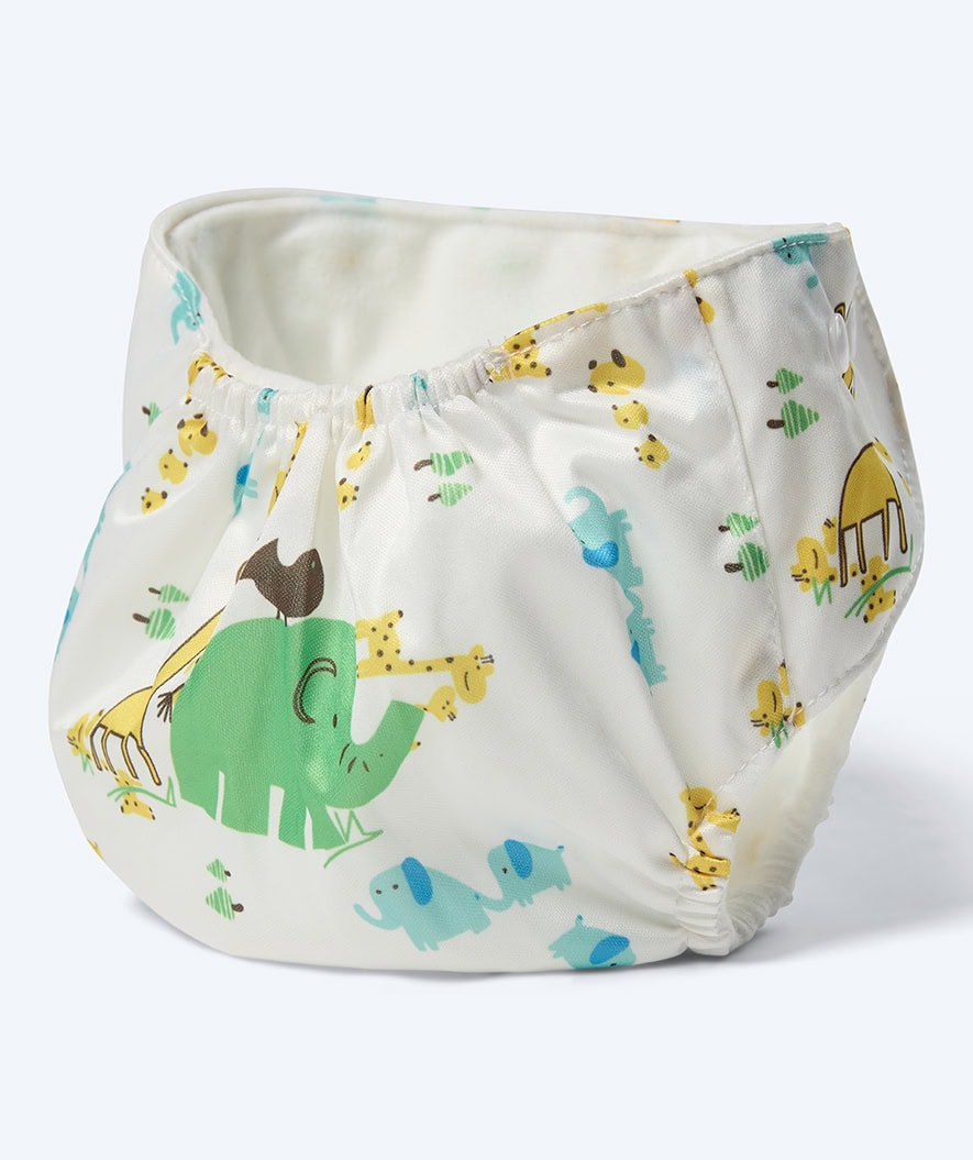 Watery swim nappy - Ondine - White with print