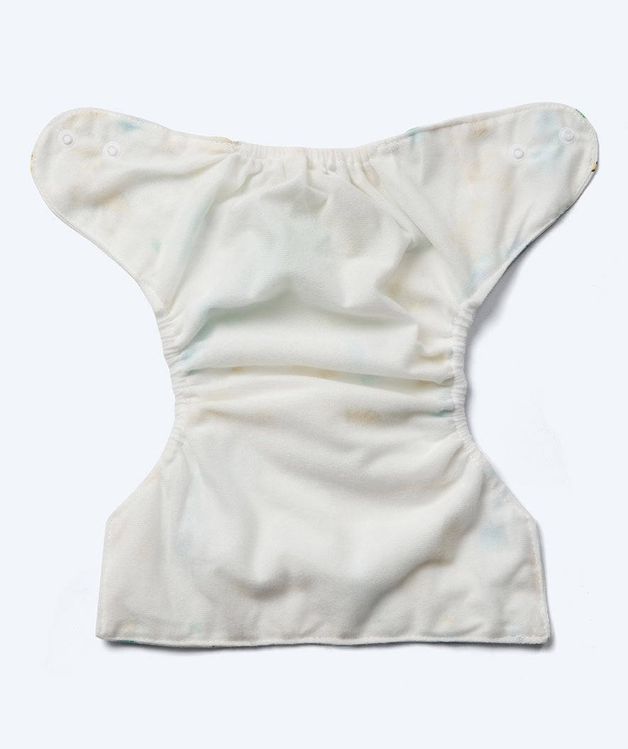 Watery swim nappy - Ondine - White with print