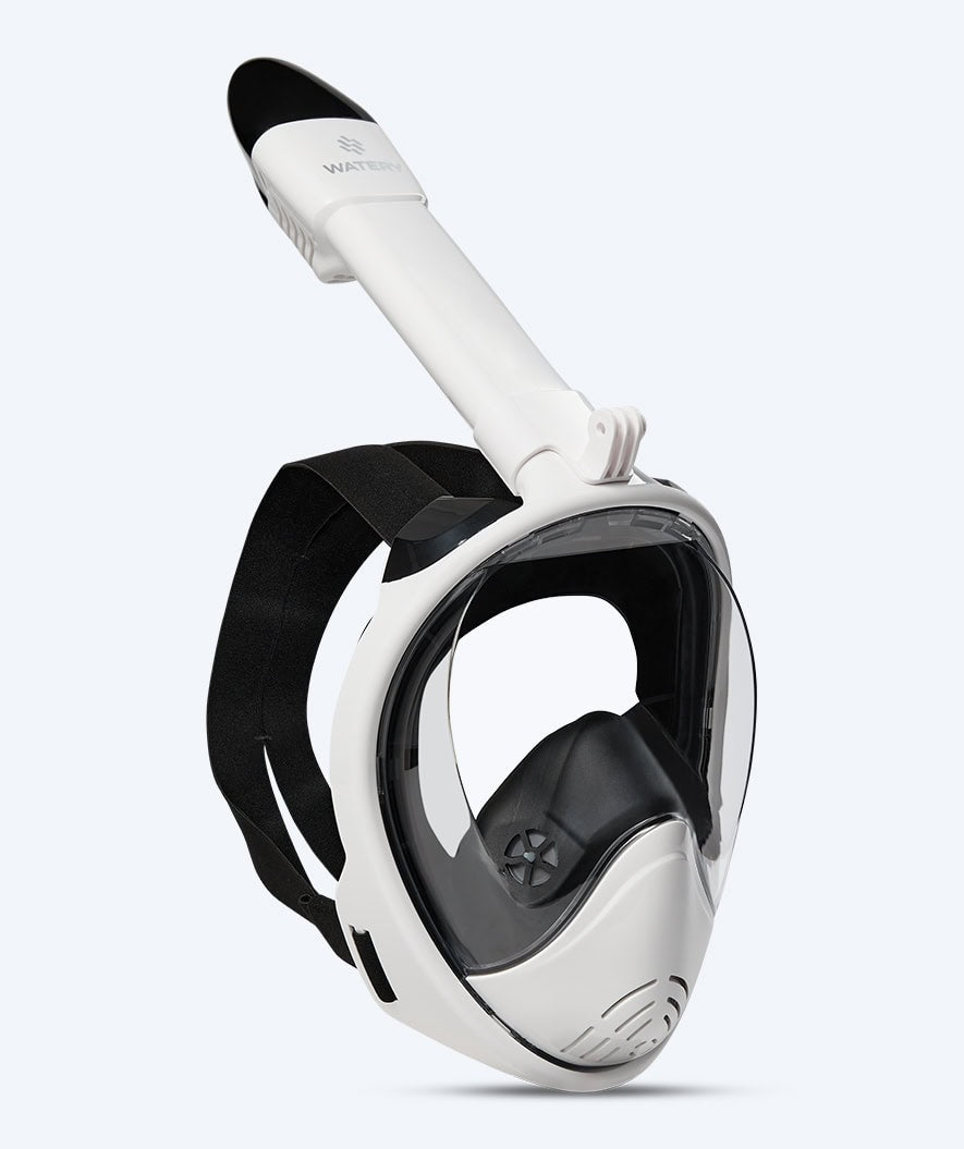 Water Rushing Mask Watery full face diving mask for adults - Oxygen - White/black