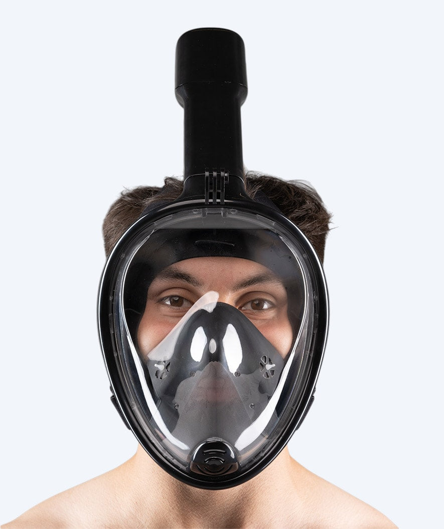 Watery full face diving mask for adults - Black