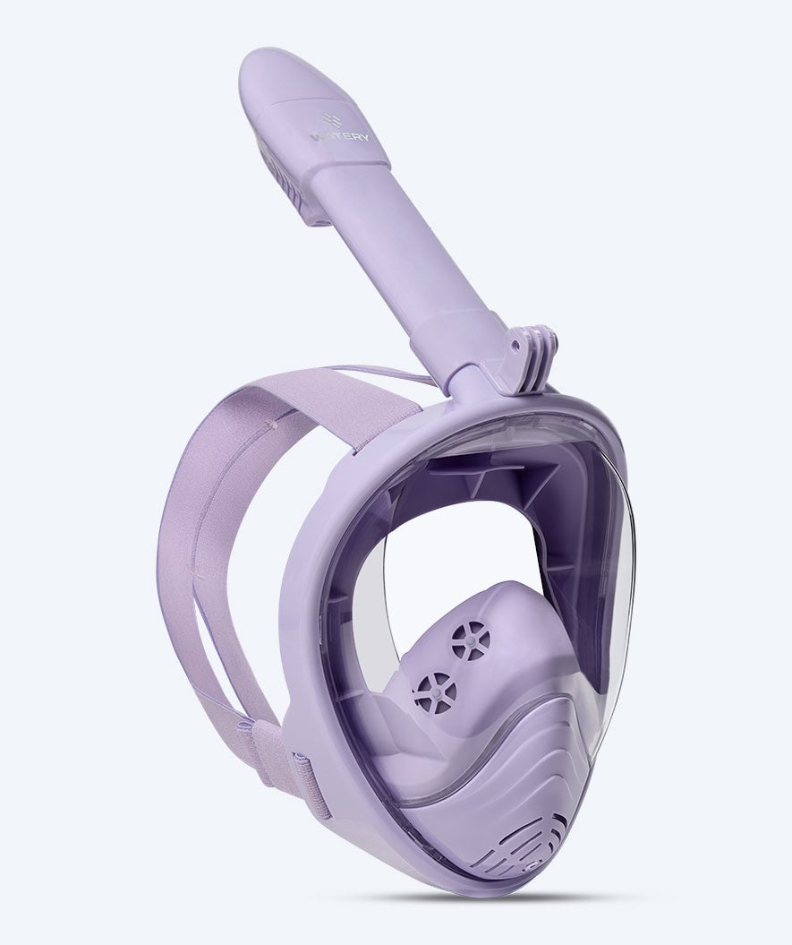 Watery full face diving mask for kids - Oxygen - Purple