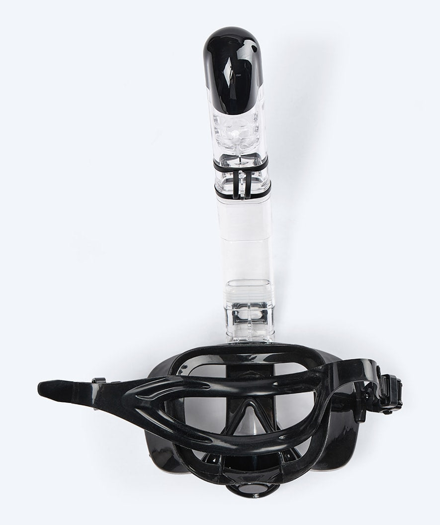 Watery full face snorkel mask for kids - Pearl - Black