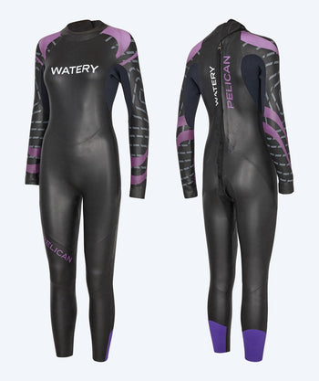 Watery wetsuit for women - Pelican - Purple