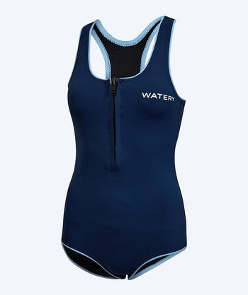 Watery neoprene swimsuit for women - Perch - Dark blue