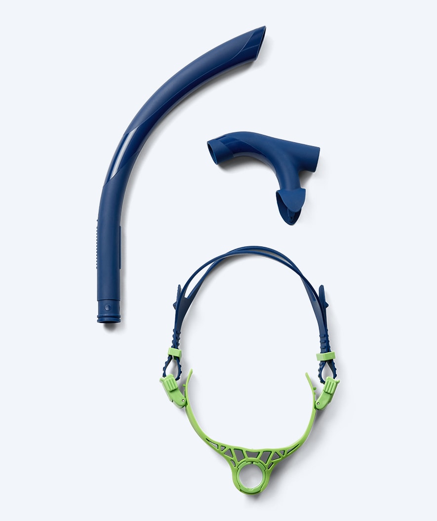 Watery center snorkel for swimming - Phoenix Elite - Blue/green