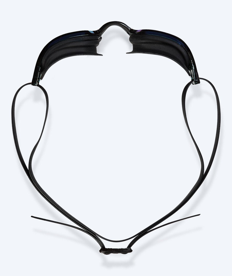 Watery racing swimming goggles for kids - Power Lane - Black/silver