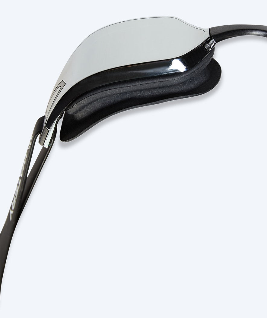 Watery racing swimming goggles for kids - Power Lane - Black/silver