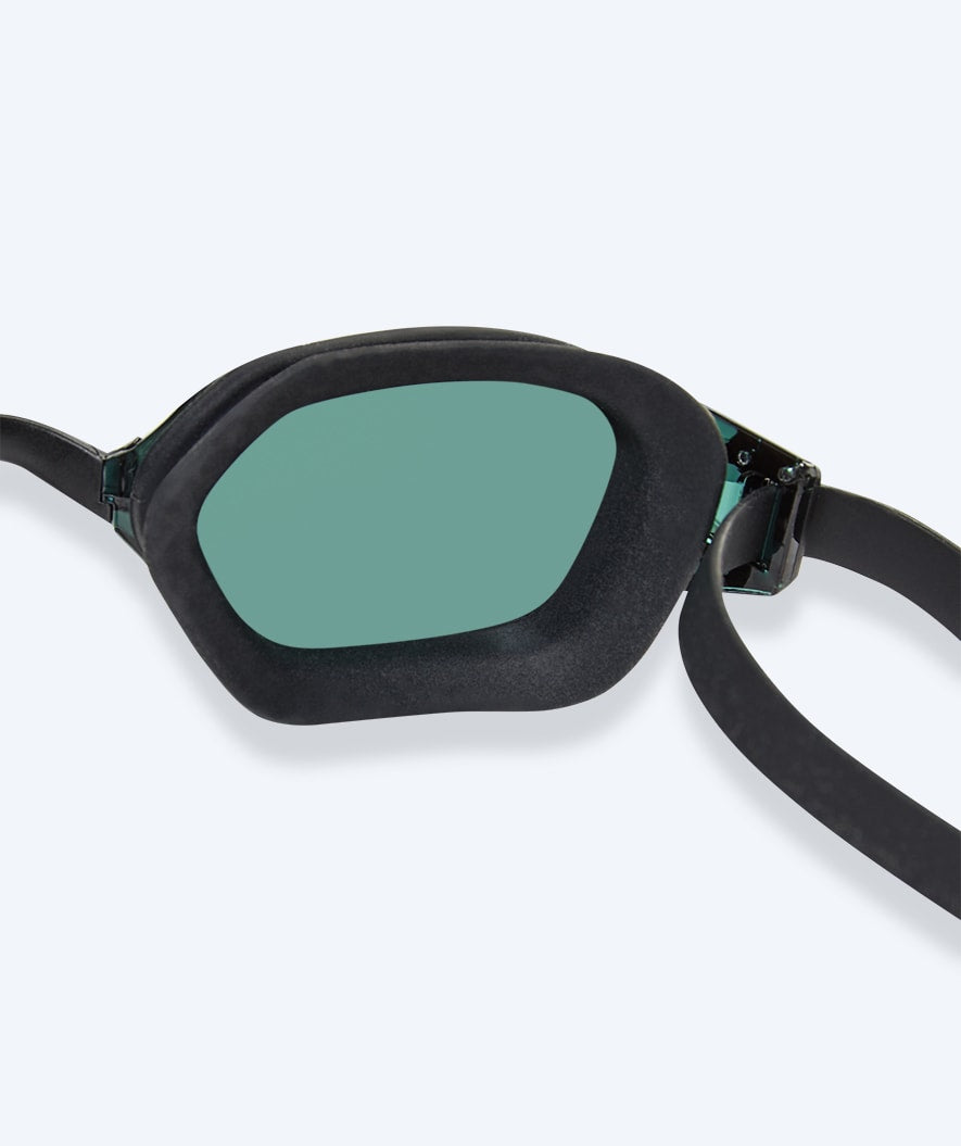 Watery racing swimming goggles for kids - Power Lane - Black/silver