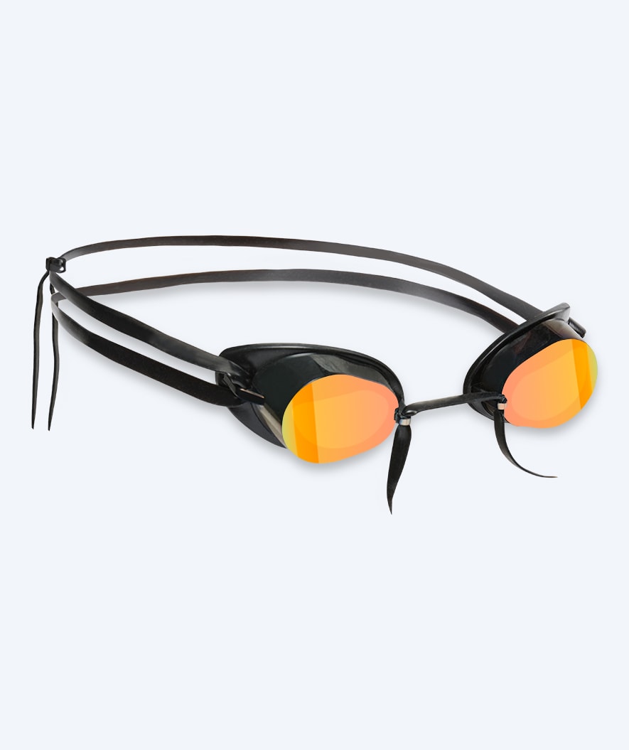 Watery swim googles - Proflex Swedish Mirror - Black/gold