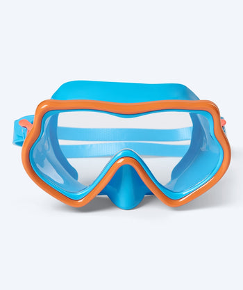 Watery diving mask for children (4-10) - Pulina - Blue/orange