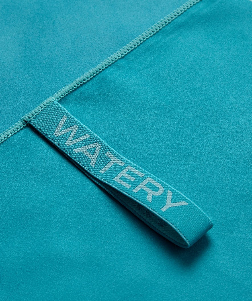 Watery microfiber towel (175 x 110 cm) - Rafferty - Ocean Blue
