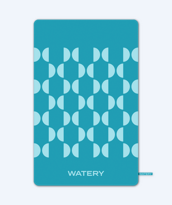 Watery microfiber towel - Rafferty - Ocean Blue