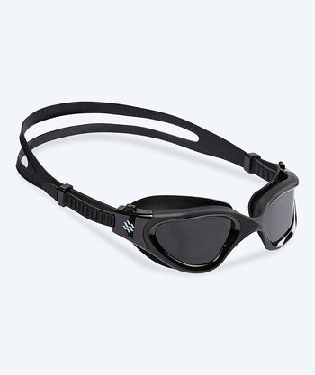 Watery exercise swim goggles - Raven Active - Black/smoke