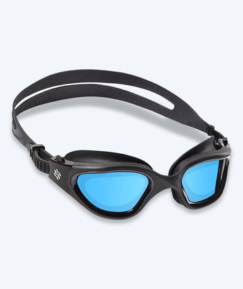 Watery exercise svømmebriller - Raven Mirror - Sort/blå