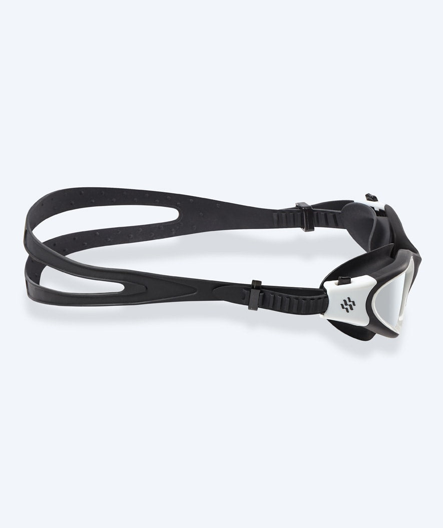 Watery training swimming goggles - Raven Mirror - Black/white