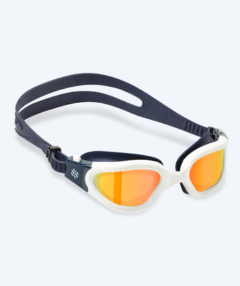 Watery exercise swim goggles - Raven Mirror - Dark blue/gold