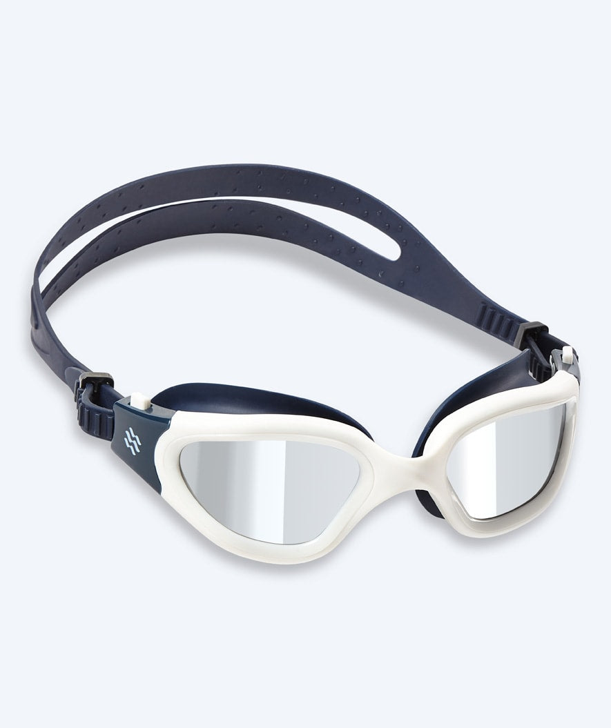 Watery exercise swim goggles - Raven Mirror - Dark blue/silver