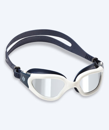 Watery exercise swim goggles - Raven Mirror - Dark blue/silver
