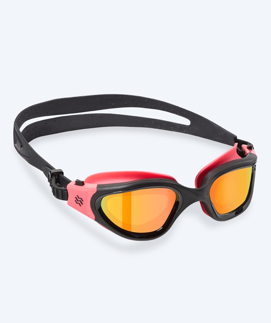 Watery exercise swim goggles - Raven Mirror - Pink/gold