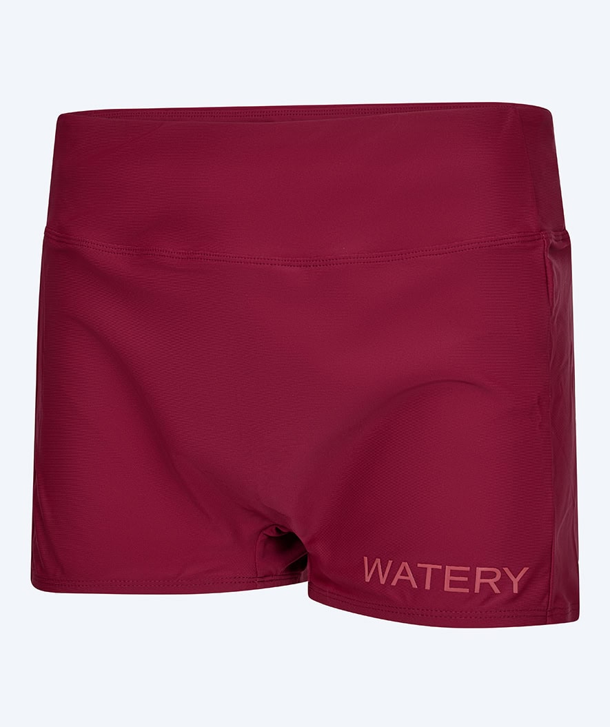 Watery bikini bottom for women - Remington - Dark red