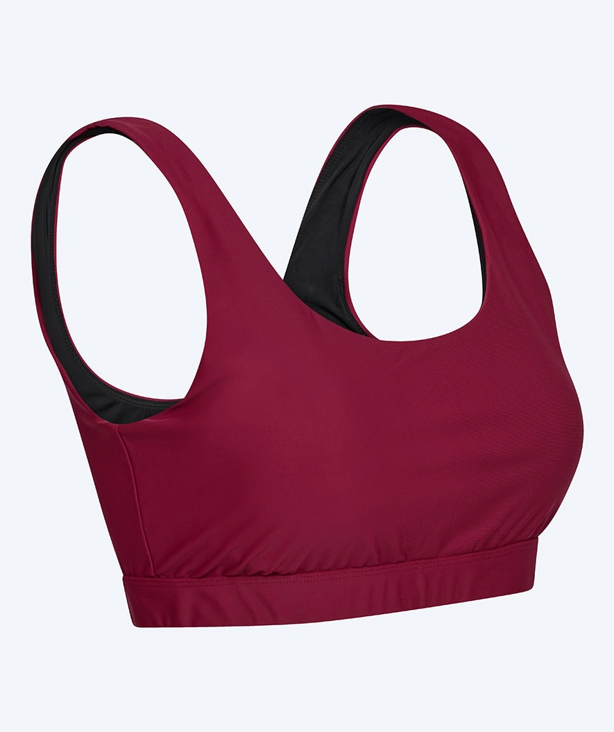 Watery bikini top for women - Remington - Dark red