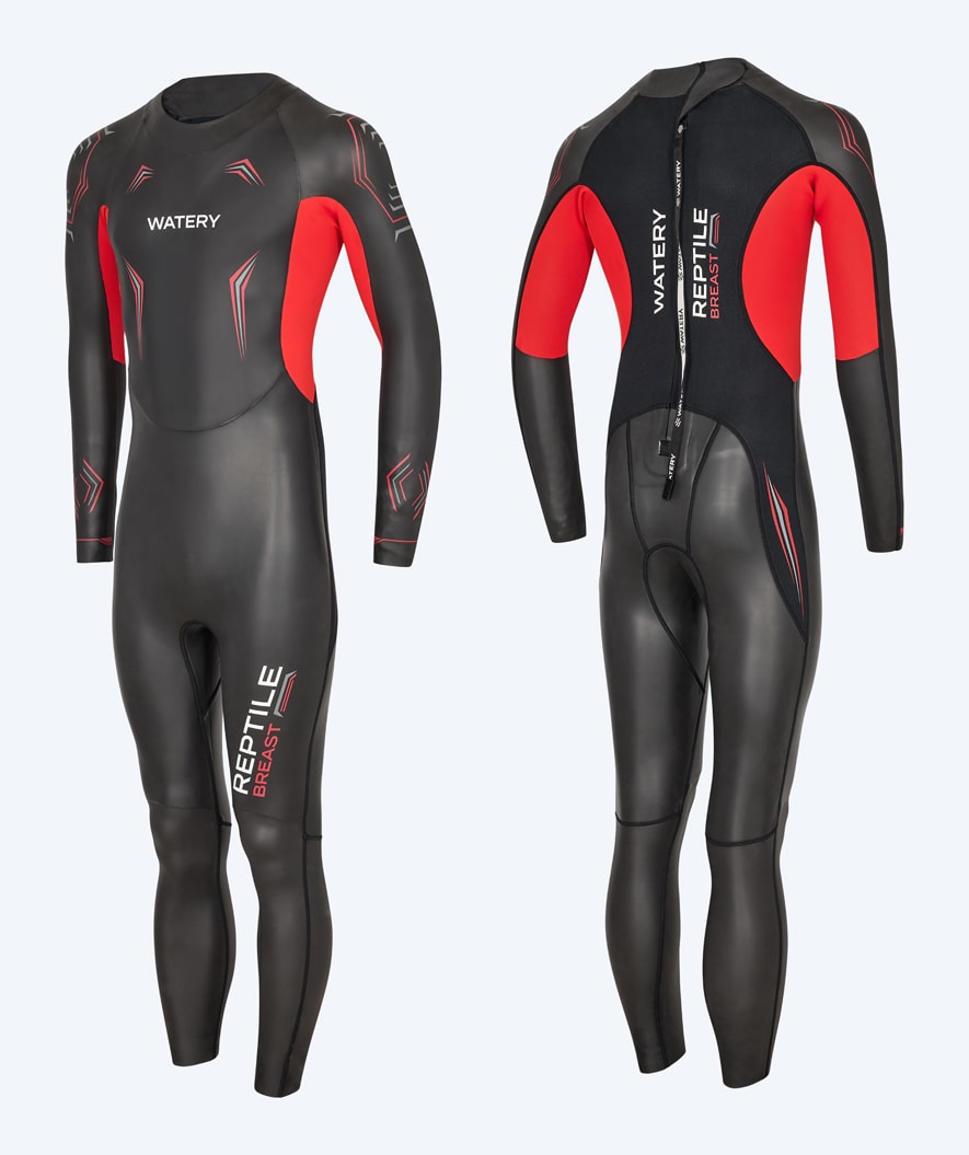 Watery wetsuit for men - Reptile Breast - Orange