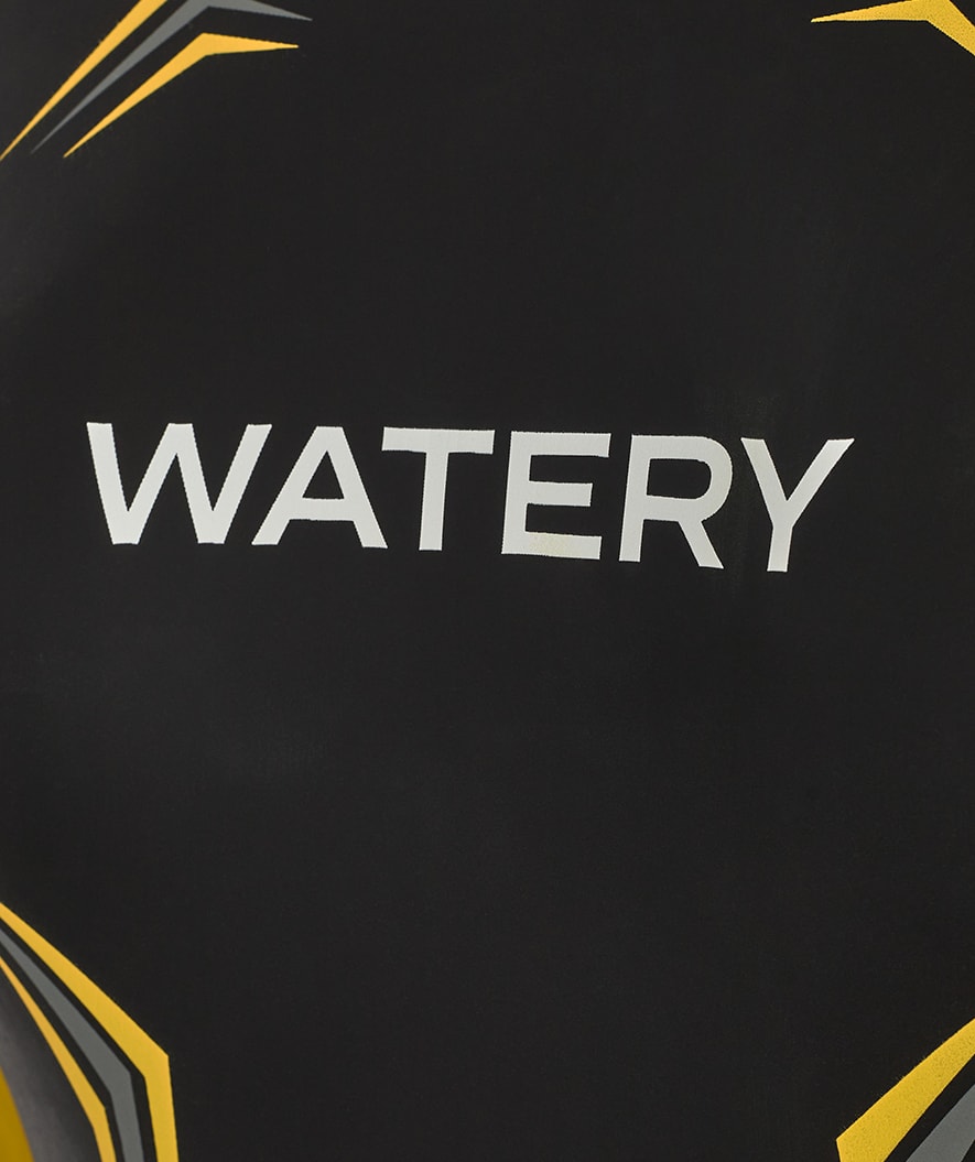 Watery wetsuit for women - Reptile Breast - Yellow