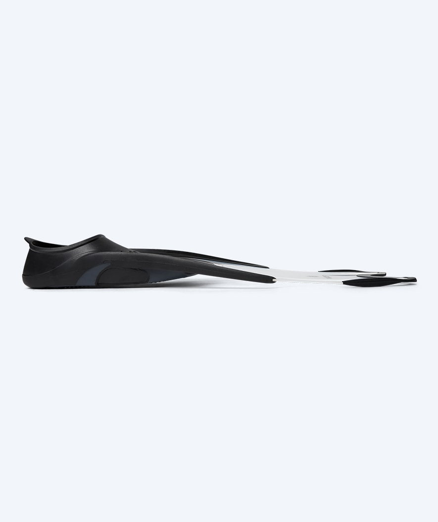 Watery diving fins for adults (36-45) - Rilian - Black/clear