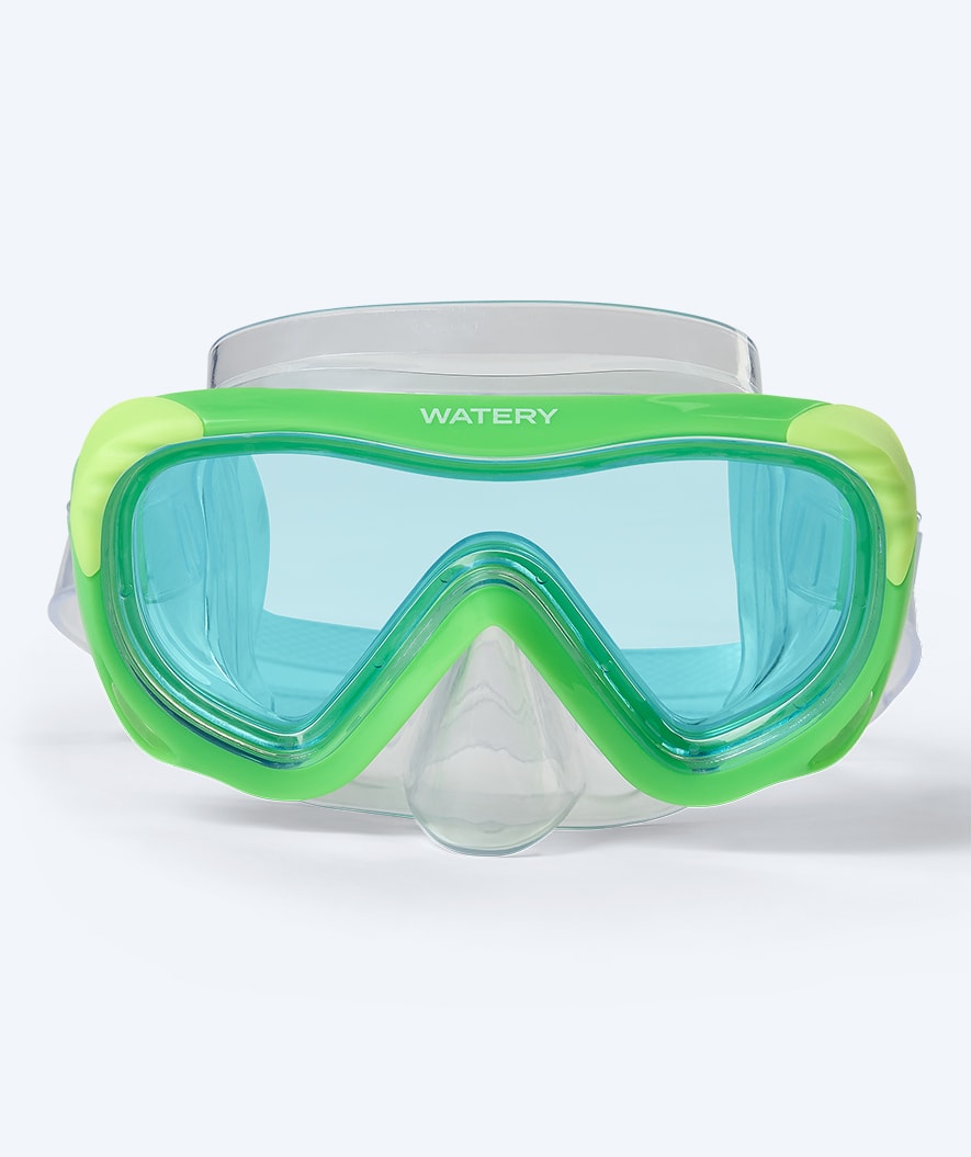 Watery diving mask for kids (4-10) - Shore - Green/blue