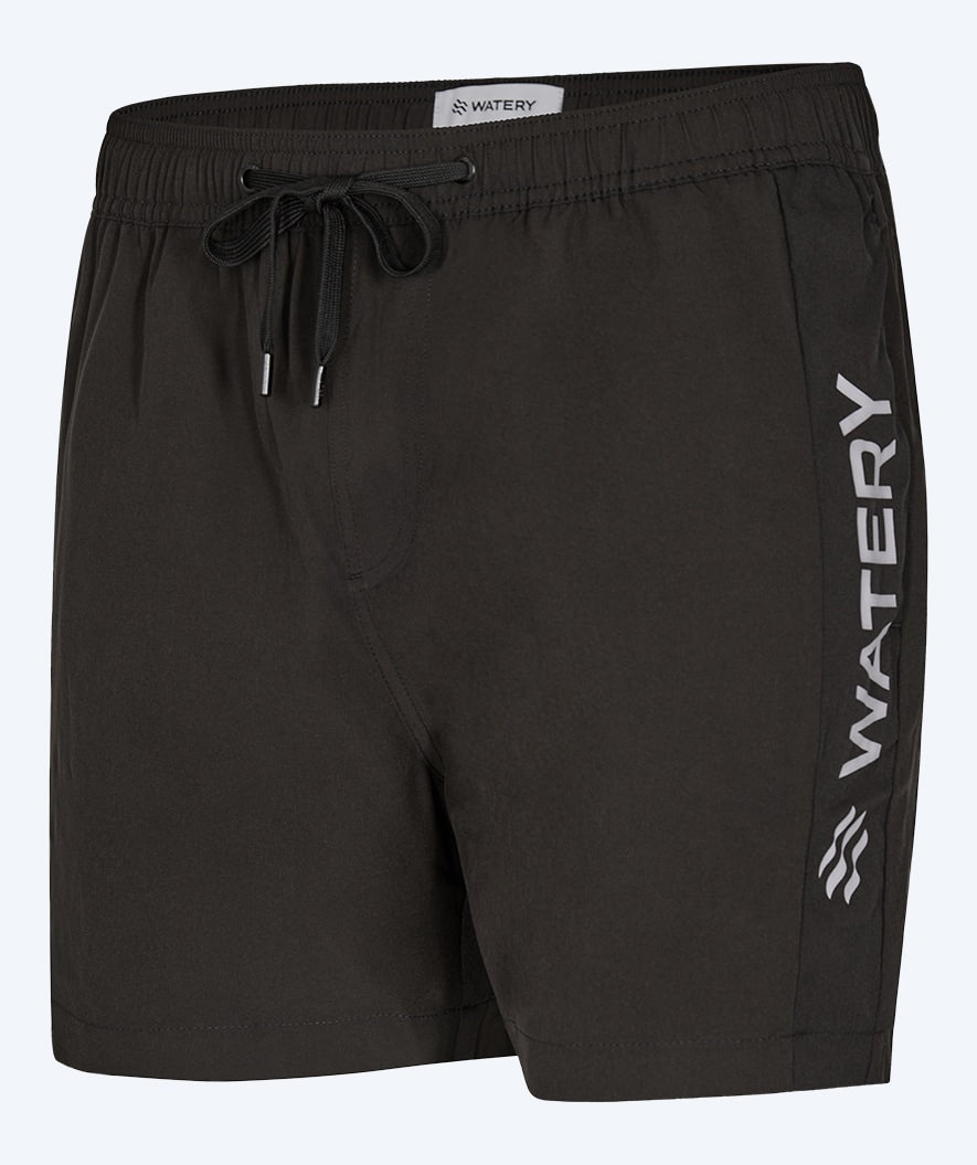 Watery swim shorts for men - Signature Eco - Black