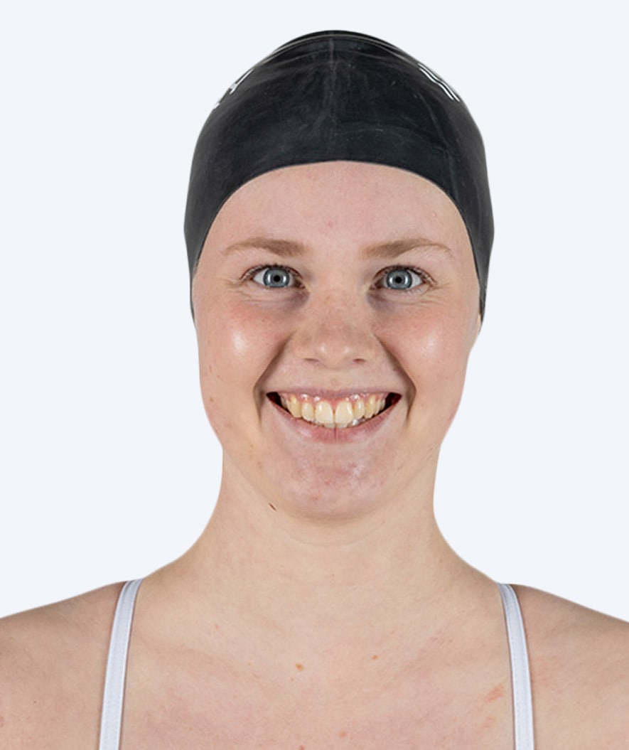Watery swim cap for long hair - Signature - Black