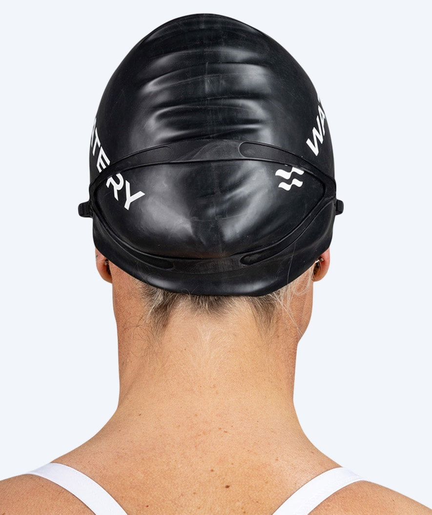 Watery swim cap for long hair - Signature - Black