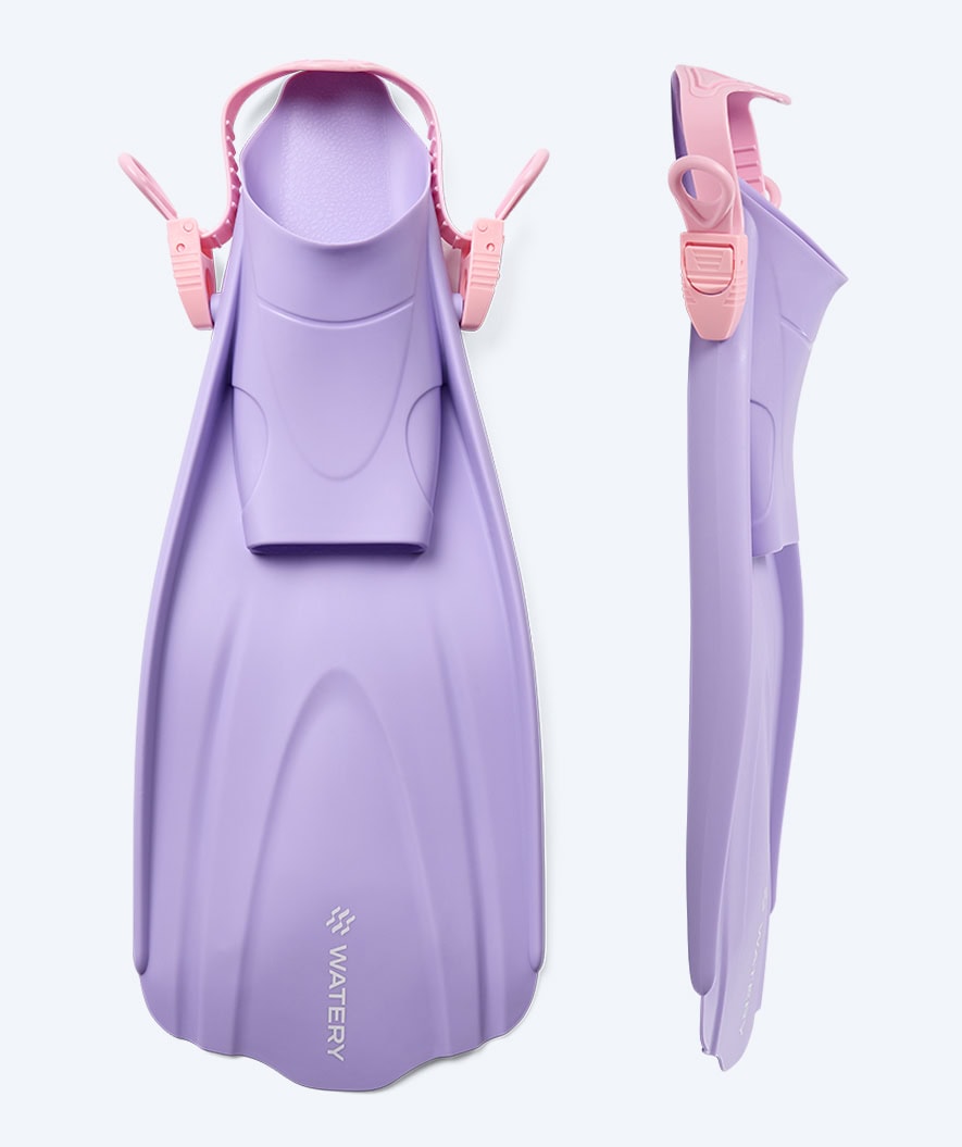 Watery diving fins for adults - Skipper - Purple