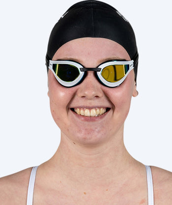 Watery training swimming goggles - Superior Mirror - White/Black