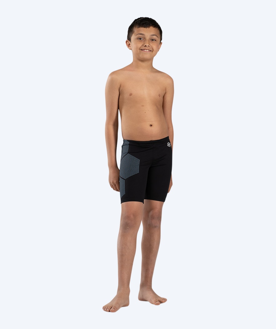 Watery long swim trunks for boys - Surfy Eco - Blue Corner