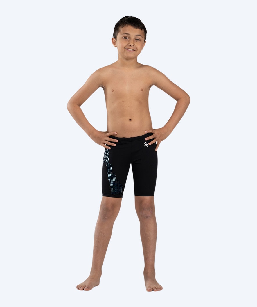 Watery long swim trunks for boys - Surfy Eco - Blue Picks