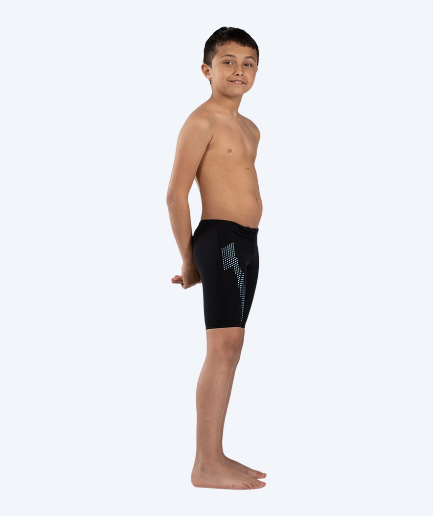 Watery long swim trunks for boys - Surfy Eco - Blue Picks