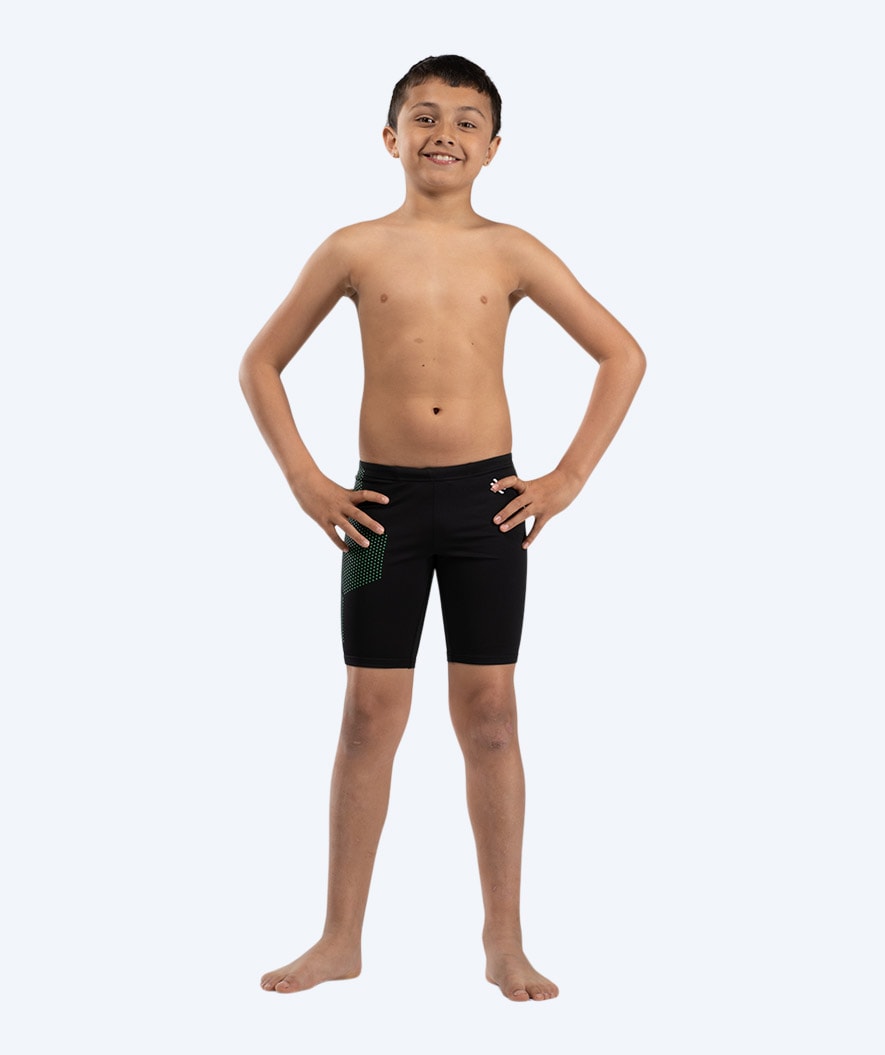 Watery long swim trunks for boys - Green Corner