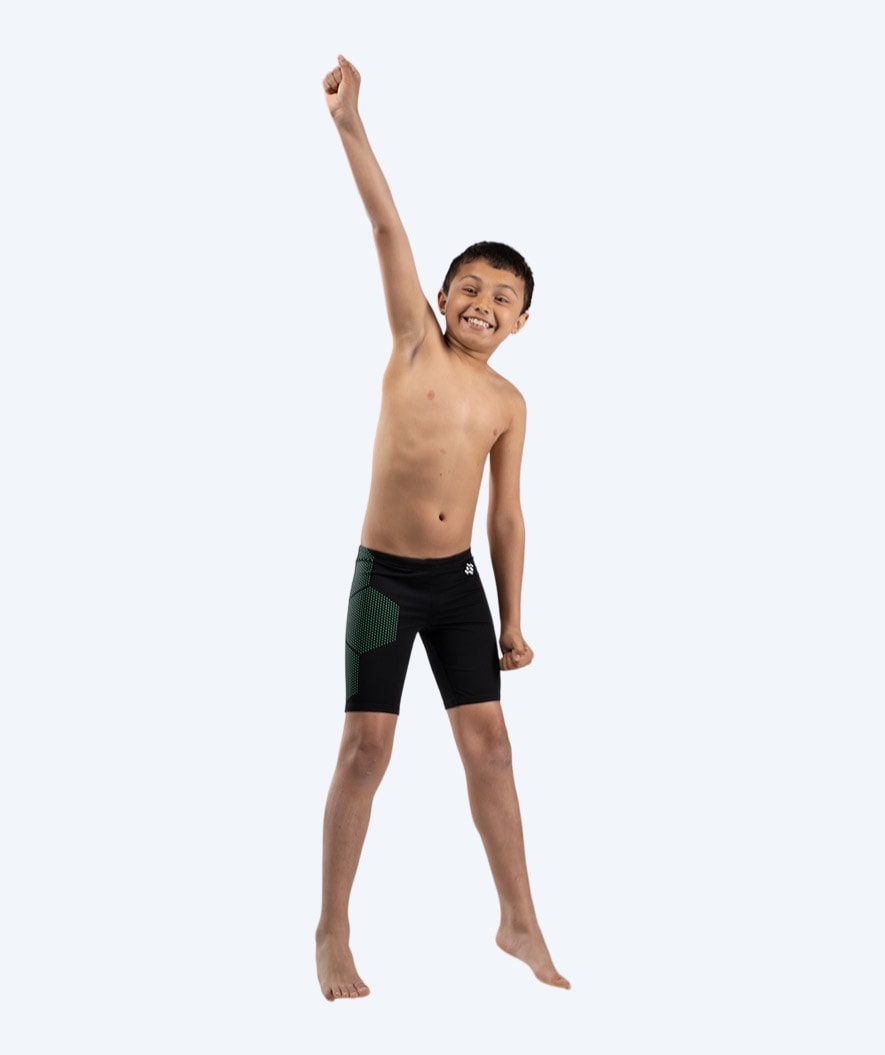 Watery long swim trunks for boys - Green Corner