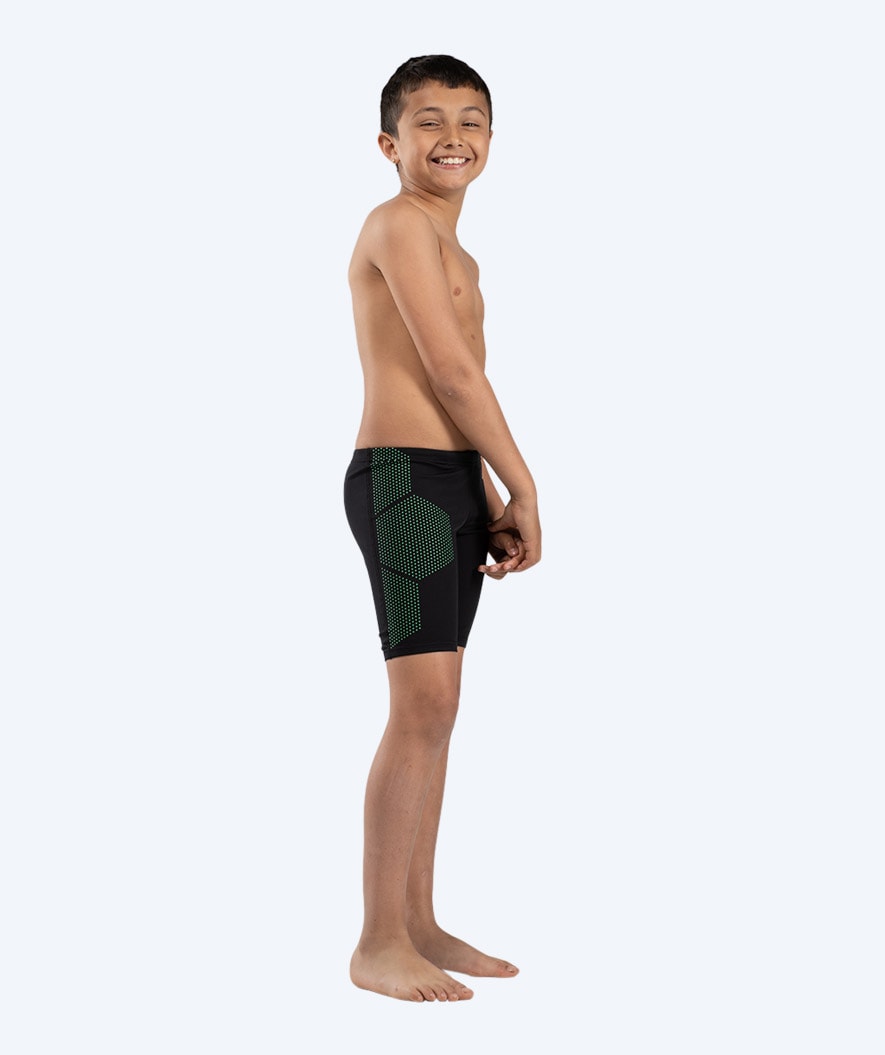 Watery long swim trunks for boys - Green Corner