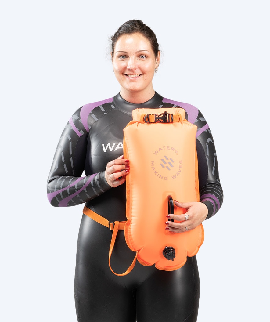 Watery sea bag - Swim Buoy & Dry Bag 28L - Orange