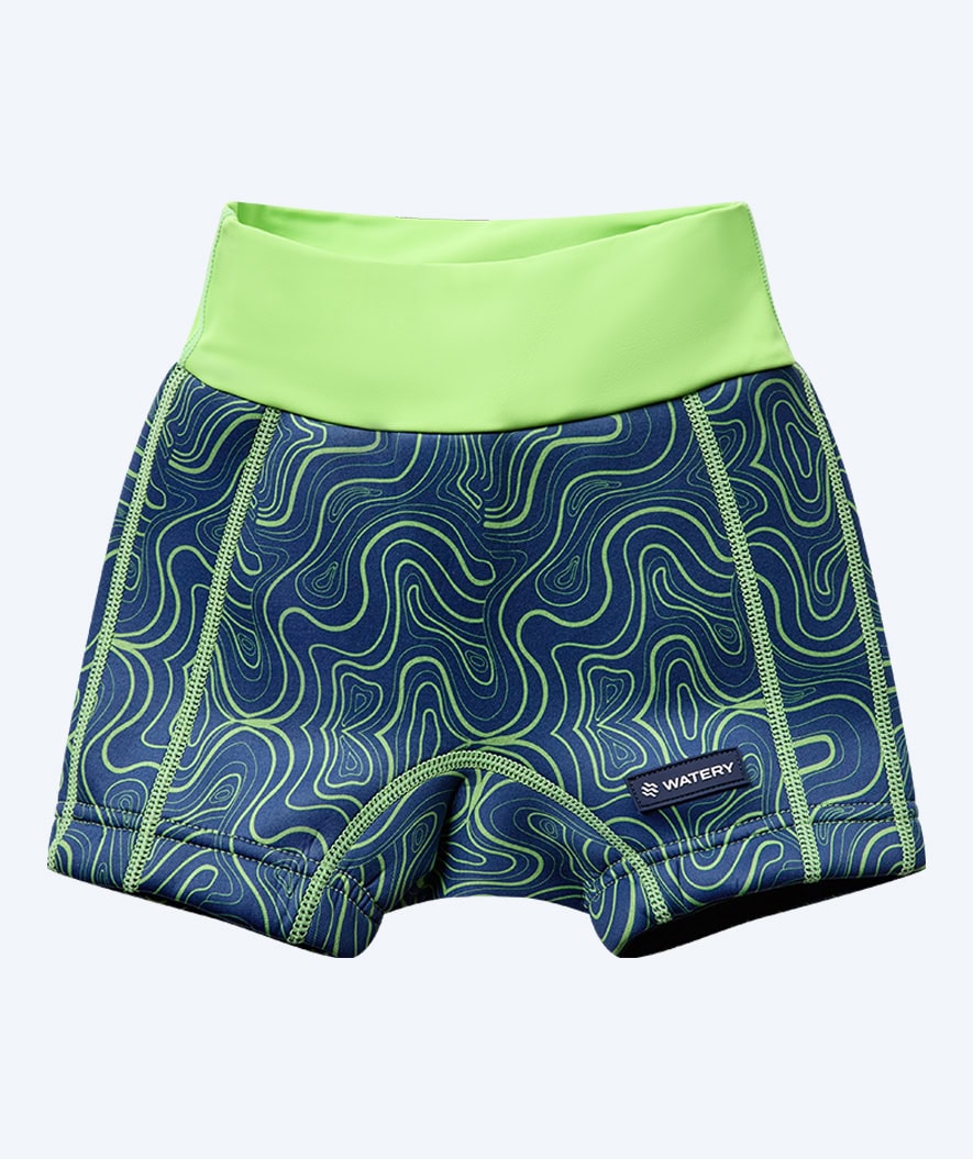 Watery swim nappies for kids - Thetis Youngster - Green/blue